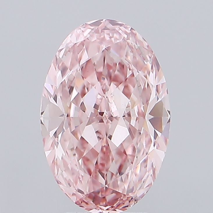 Loose Diamond - OVAL 4.07ct Fancy Vivid Pink VVS2: Loose Diamond - OVAL 4.07ct Fancy Vivid Pink VVS2 Source: This is a real non-mined Diamond that has been grown in a lab Shape: OVAL Carats: 4.07 Color: Fancy Vivid Pink Certification: IGI PLEASE NOTE: