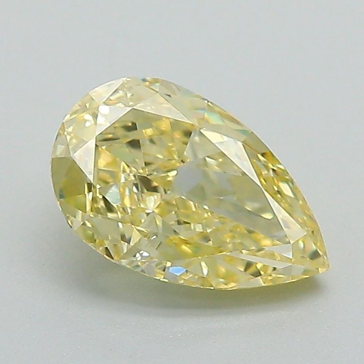 Loose Diamond - PEAR 1.28ct Fancy Intense Yellow VS1: Loose Diamond - PEAR 1.28ct Fancy Intense Yellow VS1 Source: This is a real non-mined Diamond that has been grown in a lab Shape: PEAR Carats: 1.28 Color: Fancy Intense Yellow Certification: IGI Video