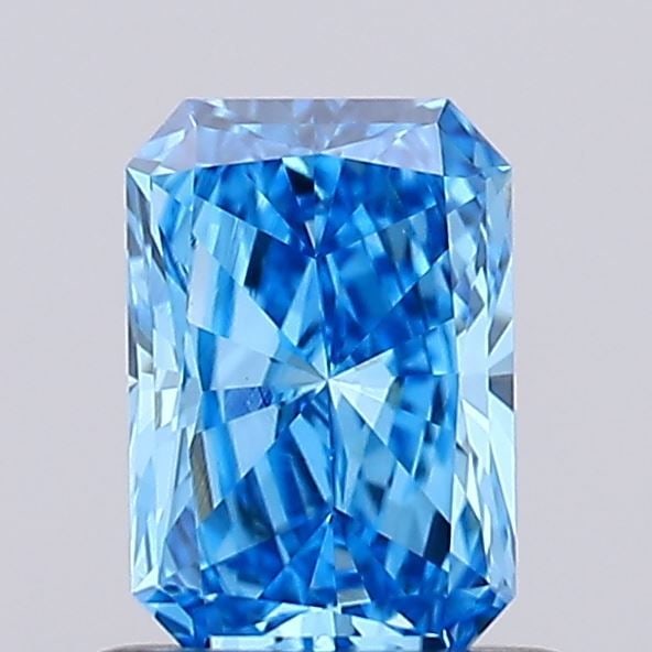 Loose Diamond - RADIANT 0.76ct Fancy Vivid Blue VS1: Loose Diamond - RADIANT 0.76ct Fancy Vivid Blue VS1 Source: This is a real non-mined Diamond that has been grown in a lab Shape: RADIANT Carats: 0.76 Color: Fancy Vivid Blue Certification: IGI Video:
