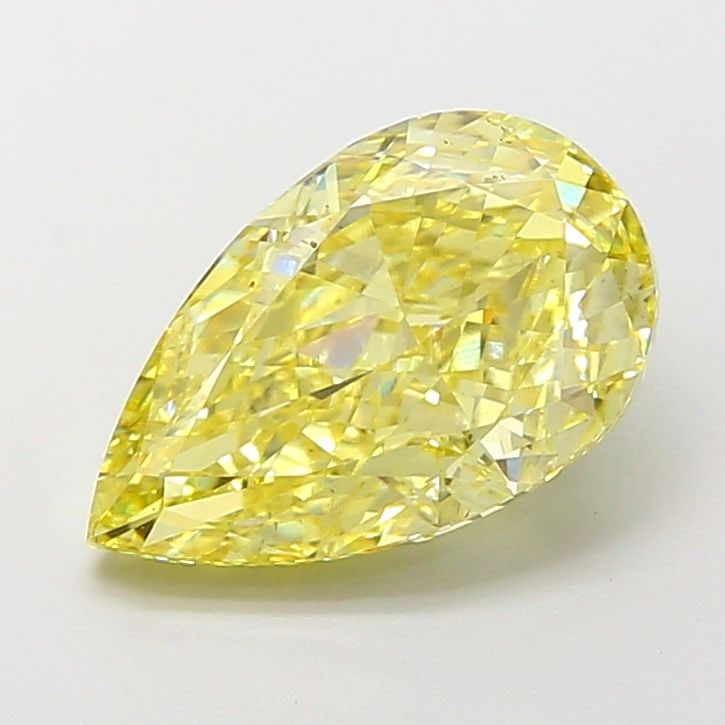 Loose Diamond - PEAR 4.11ct Fancy Yellow VVS2: Loose Diamond - PEAR 4.11ct Fancy Yellow VVS2 Source: This is a real non-mined Diamond that has been grown in a lab Shape: PEAR Carats: 4.11 Color: Fancy Yellow Certification: IGI Video: