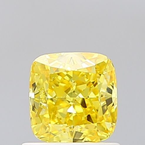 Loose Diamond - CUSHION MODIFIED 1.01ct Fancy Vivid Yellow VS2: Loose Diamond - CUSHION MODIFIED 1.01ct Fancy Vivid Yellow VS2 Source: This is a real non-mined Diamond that has been grown in a lab Shape: CUSHION MODIFIED Carats: 1.01 Color: Fancy Vivid Yellow Cert