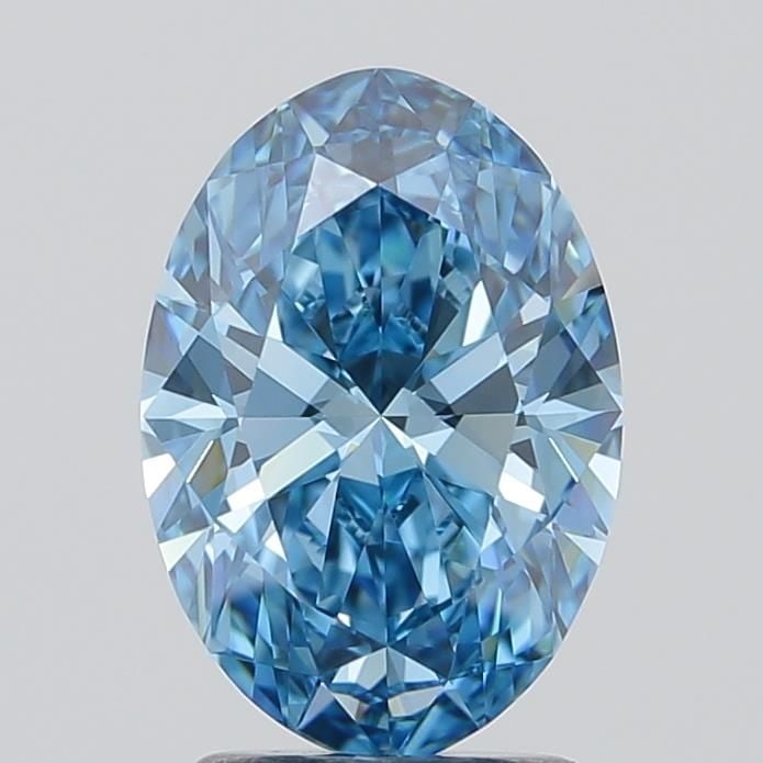 Loose Diamond - OVAL 2.02ct Fancy Vivid Blue VVS1: Loose Diamond - OVAL 2.02ct Fancy Vivid Blue VVS1 Source: This is a real non-mined Diamond that has been grown in a lab Shape: OVAL Carats: 2.02 Color: Fancy Vivid Blue Certification: IGI Video: