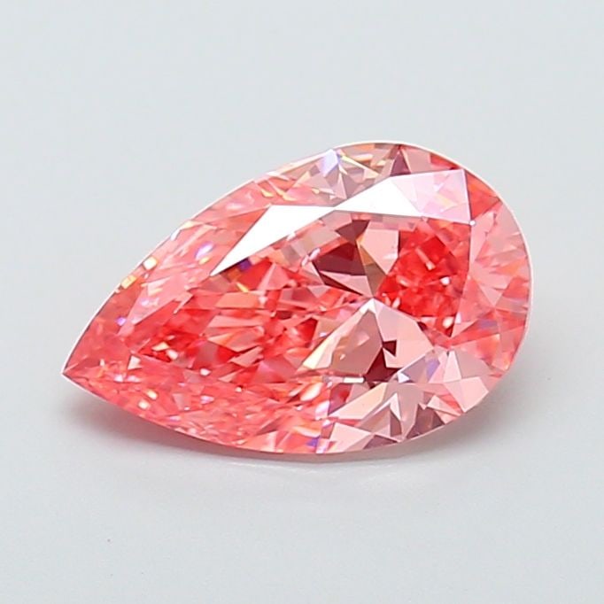 Loose Diamond - PEAR 3.01ct Fancy Vivid Pink VS2: Loose Diamond - PEAR 3.01ct Fancy Vivid Pink VS2 Source: This is a real non-mined Diamond that has been grown in a lab Shape: PEAR Carats: 3.01 Color: Fancy Vivid Pink Certification: IGI Video: