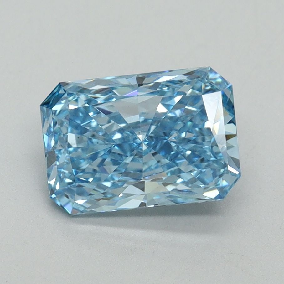 Loose Diamond - RADIANT 1.5ct Fancy Vivid Blue SI1: Loose Diamond - RADIANT 1.5ct Fancy Vivid Blue SI1 Source: This is a real non-mined Diamond that has been grown in a lab Shape: RADIANT Carats: 1.5 Color: Fancy Vivid Blue Certification: IGI Video: