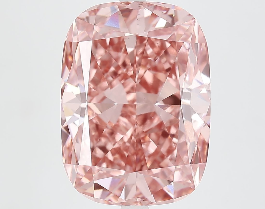 Loose Diamond - CUSHION MODIFIED 10.66ct Fancy Vivid Pink VS1: Loose Diamond - CUSHION MODIFIED 10.66ct Fancy Vivid Pink VS1 Source: This is a real non-mined Diamond that has been grown in a lab Shape: CUSHION MODIFIED Carats: 10.66 Color: Fancy Vivid Pink Certif