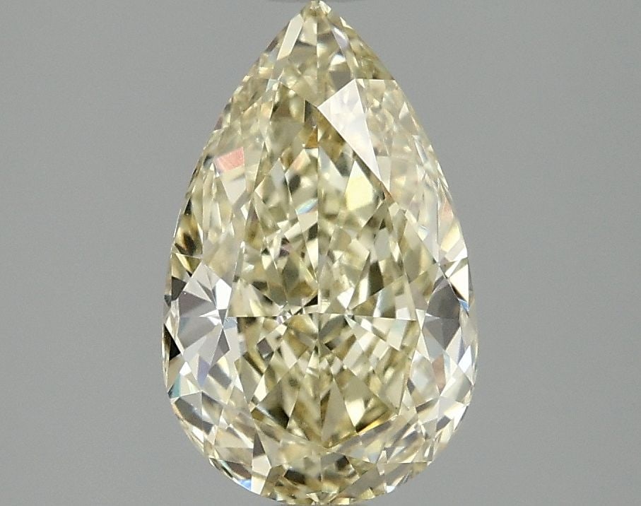 Loose Diamond - PEAR 2.1ct Fancy Yellow VVS2: Loose Diamond - PEAR 2.1ct Fancy Yellow VVS2 Source: This is a real non-mined Diamond that has been grown in a lab Shape: PEAR Carats: 2.1 Color: Fancy Yellow Certification: IGI Video: