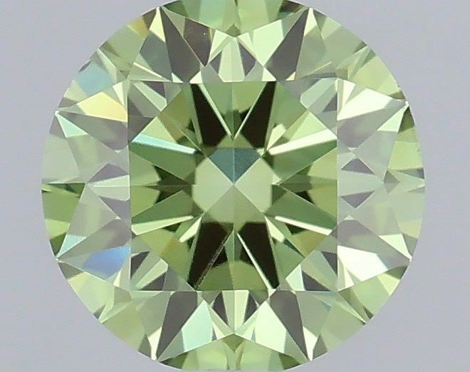 Ideal Loose Diamond - ROUND 0.7ct Fancy Vivid Green VS1: Ideal Loose Diamond - ROUND 0.7ct Fancy Vivid Green VS1 Source: This is a real non-mined Diamond that has been grown in a lab Shape: ROUND Carats: 0.7 Color: Fancy Vivid Green Certification: IGI Video