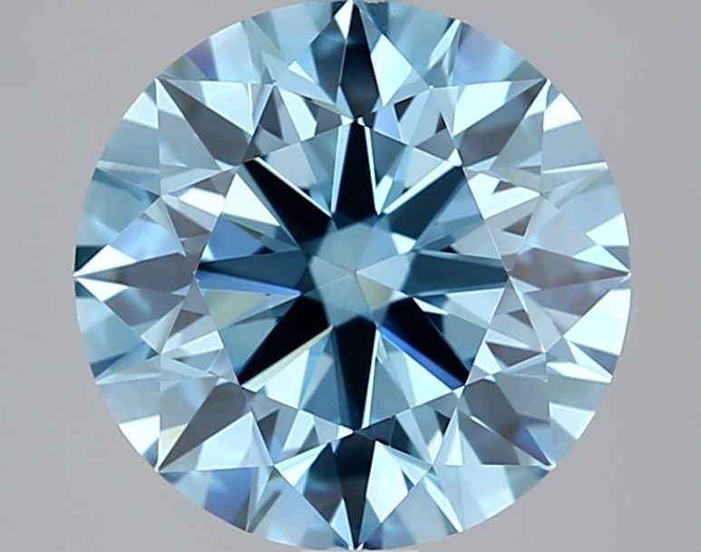 Ideal Loose Diamond - ROUND 2.53ct Fancy Vivid Blue VVS2: Ideal Loose Diamond - ROUND 2.53ct Fancy Vivid Blue VVS2 Source: This is a real non-mined Diamond that has been grown in a lab Shape: ROUND Carats: 2.53 Color: Fancy Vivid Blue Certification: IGI Vide