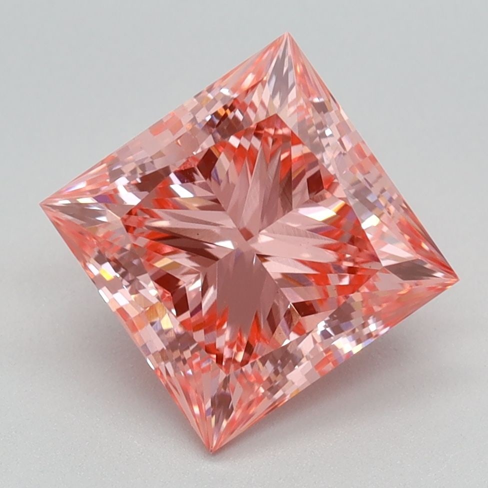 Loose Diamond - PRINCESS 2.51ct Fancy Vivid Pink VS1: Loose Diamond - PRINCESS 2.51ct Fancy Vivid Pink VS1 Source: This is a real non-mined Diamond that has been grown in a lab Shape: PRINCESS Carats: 2.51 Color: Fancy Vivid Pink Certification: IGI Video