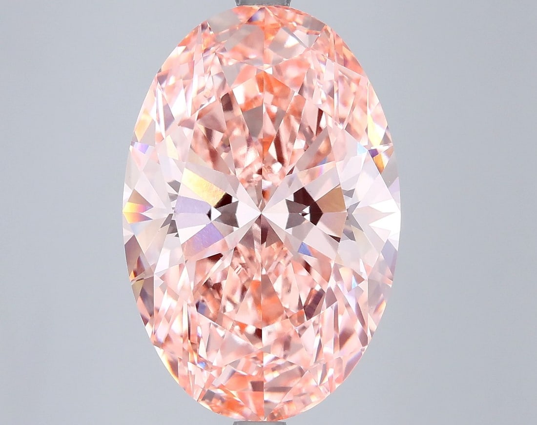 Loose Diamond - OVAL 8.05ct Fancy Vivid Pink VVS2: Loose Diamond - OVAL 8.05ct Fancy Vivid Pink VVS2 Source: This is a real non-mined Diamond that has been grown in a lab Shape: OVAL Carats: 8.05 Color: Fancy Vivid Pink Certification: IGI Video: