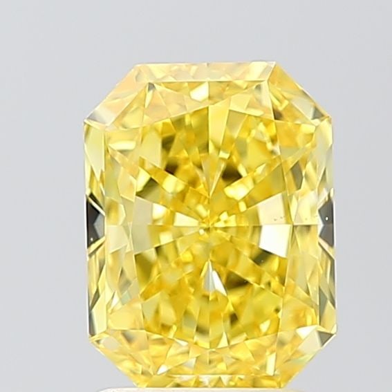 Loose Diamond - RADIANT 2.01ct Fancy Vivid Yellow VS1: Loose Diamond - RADIANT 2.01ct Fancy Vivid Yellow VS1 Source: This is a real non-mined Diamond that has been grown in a lab Shape: RADIANT Carats: 2.01 Color: Fancy Vivid Yellow Certification: IGI Vid