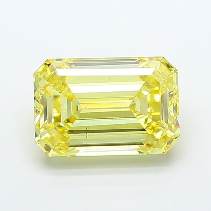 Loose Diamond - EMERALD 4.06ct Fancy Intense Yellow VS2: Loose Diamond - EMERALD 4.06ct Fancy Intense Yellow VS2 Source: This is a real non-mined Diamond that has been grown in a lab Shape: EMERALD Carats: 4.06 Color: Fancy Intense Yellow Certification: IGI