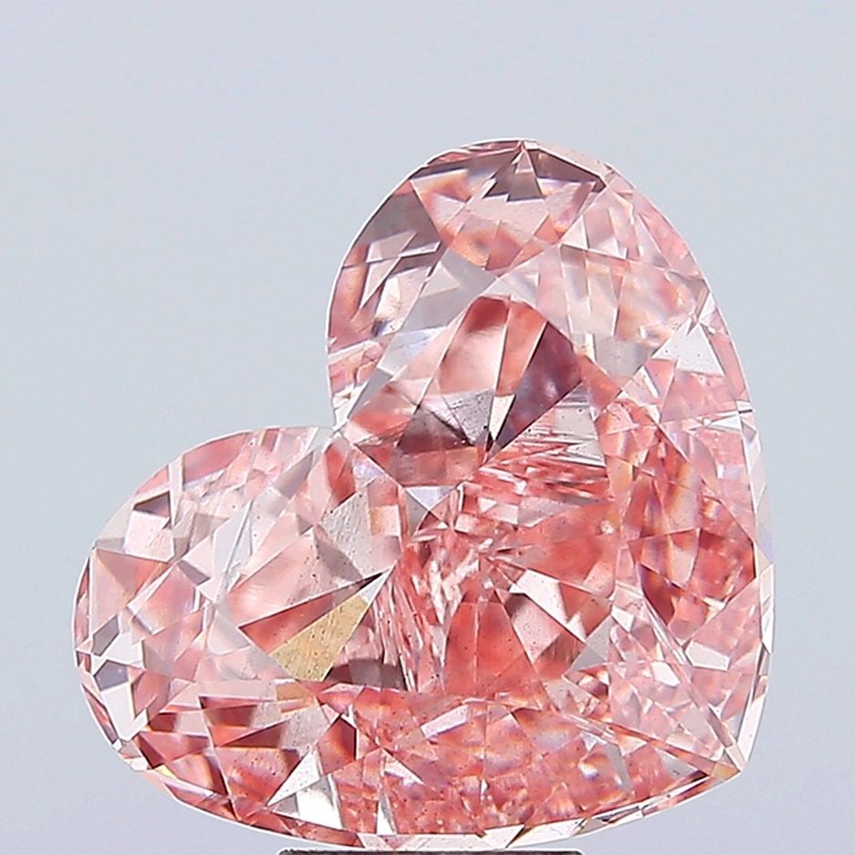 Loose Diamond - HEART 10.05ct Fancy Vivid Pink VS2: Loose Diamond - HEART 10.05ct Fancy Vivid Pink VS2 Source: This is a real non-mined Diamond that has been grown in a lab Shape: HEART Carats: 10.05 Color: Fancy Vivid Pink Certification: NONE Video: