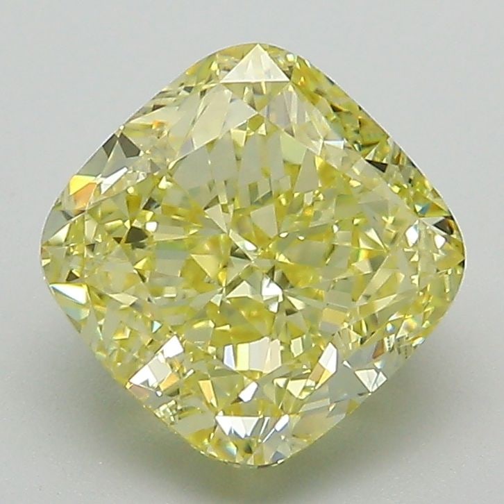 Loose Diamond - CUSHION BRILLIANT 2.79ct Fancy Intense Yellow VS1: Loose Diamond - CUSHION BRILLIANT 2.79ct Fancy Intense Yellow VS1 Source: This is a real non-mined Diamond that has been grown in a lab Shape: CUSHION BRILLIANT Carats: 2.79 Color: Fancy Intense Yello