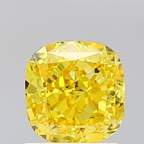 Loose Diamond - CUSHION MODIFIED 1.37ct Fancy Vivid Yellow VS1: Loose Diamond - CUSHION MODIFIED 1.37ct Fancy Vivid Yellow VS1 Source: This is a real non-mined Diamond that has been grown in a lab Shape: CUSHION MODIFIED Carats: 1.37 Color: Fancy Vivid Yellow Cert