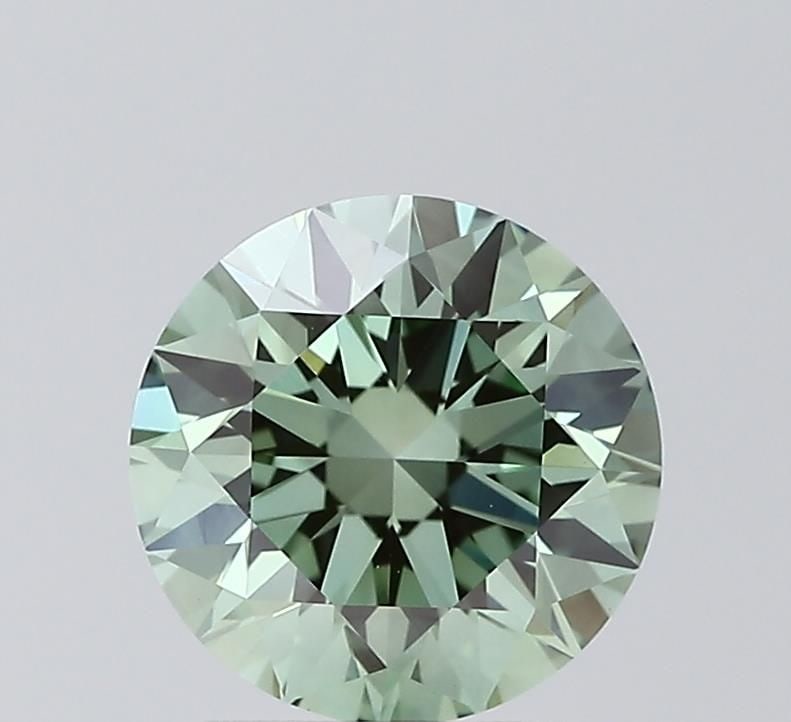 Loose Diamond - ROUND 2.09ct Fancy Vivid Green VVS2: Loose Diamond - ROUND 2.09ct Fancy Vivid Green VVS2 Source: This is a real non-mined Diamond that has been grown in a lab Shape: ROUND Carats: 2.09 Color: Fancy Vivid Green Certification: IGI Video:
