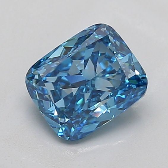Loose Diamond - CUSHION MODIFIED 1.58ct Fancy Vivid Blue VS1: Loose Diamond - CUSHION MODIFIED 1.58ct Fancy Vivid Blue VS1 Source: This is a real non-mined Diamond that has been grown in a lab Shape: CUSHION MODIFIED Carats: 1.58 Color: Fancy Vivid Blue Certific