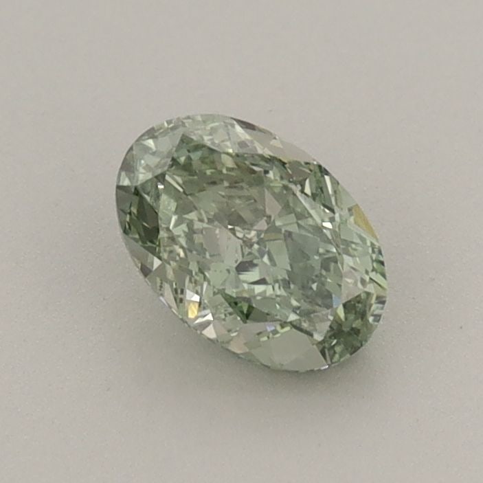 Loose Diamond - OVAL 0.57ct Fancy Vivid Green VS1: Loose Diamond - OVAL 0.57ct Fancy Vivid Green VS1 Source: This is a real non-mined Diamond that has been grown in a lab Shape: OVAL Carats: 0.57 Color: Fancy Vivid Green Certification: IGI Video: