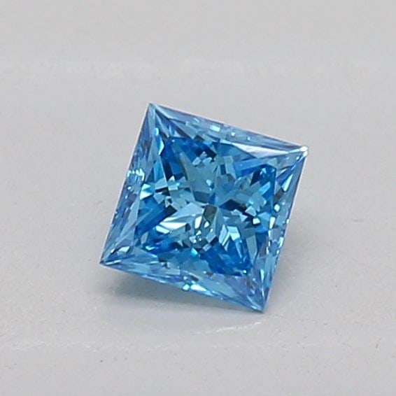 Loose Diamond - PRINCESS 0.17ct Fancy Vivid Blue VVS2: Loose Diamond - PRINCESS 0.17ct Fancy Vivid Blue VVS2 Source: This is a real non-mined Diamond that has been grown in a lab Shape: PRINCESS Carats: 0.17 Color: Fancy Vivid Blue Certification: IGI PLEA