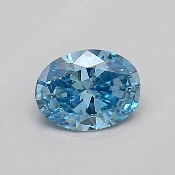 Loose Diamond - OVAL 0.2ct Fancy Vivid Blue SI2: Loose Diamond - OVAL 0.2ct Fancy Vivid Blue SI2 Source: This is a real non-mined Diamond that has been grown in a lab Shape: OVAL Carats: 0.2 Color: Fancy Vivid Blue Certification: IGI PLEASE NOTE: Fr