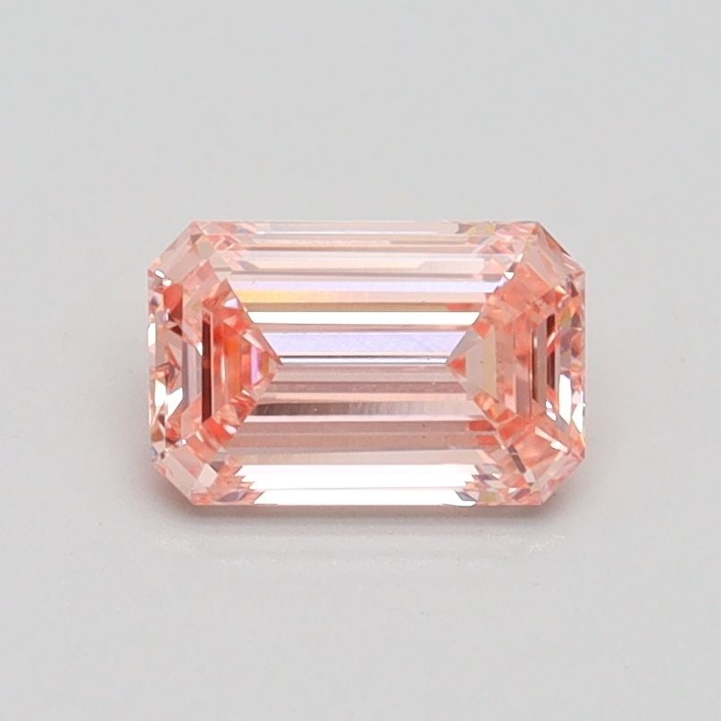 Loose Diamond - EMERALD 0.74ct Fancy Intense Pink VS1: Loose Diamond - EMERALD 0.74ct Fancy Intense Pink VS1 Source: This is a real non-mined Diamond that has been grown in a lab Shape: EMERALD Carats: 0.74 Color: Fancy Intense Pink Certification: IGI Vid