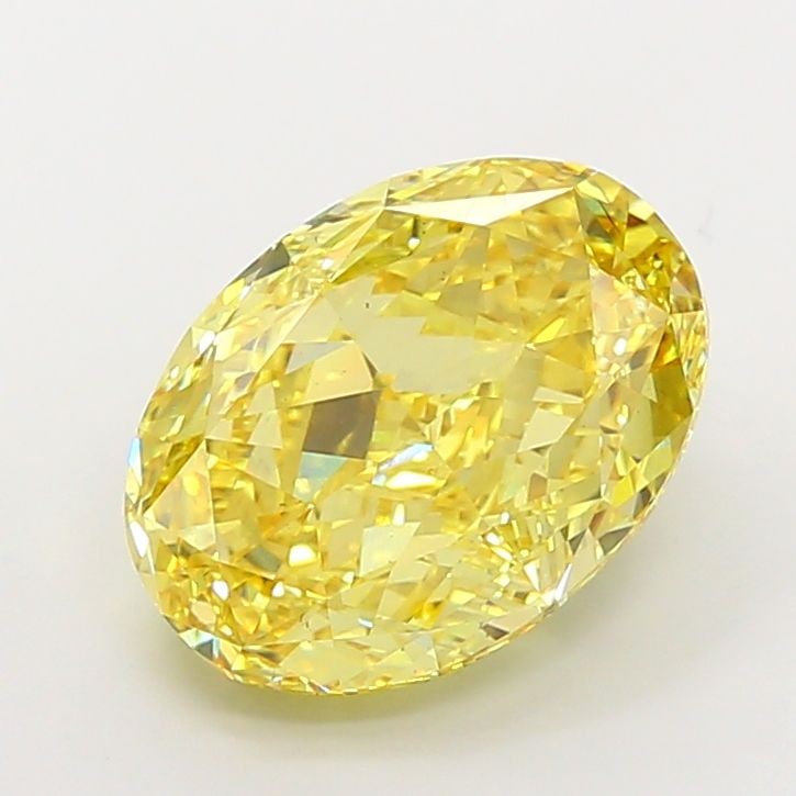Loose Diamond - OVAL 10.85ct Fancy Vivid Yellow VS2: Loose Diamond - OVAL 10.85ct Fancy Vivid Yellow VS2 Source: This is a real non-mined Diamond that has been grown in a lab Shape: OVAL Carats: 10.85 Color: Fancy Vivid Yellow Certification: IGI Video: