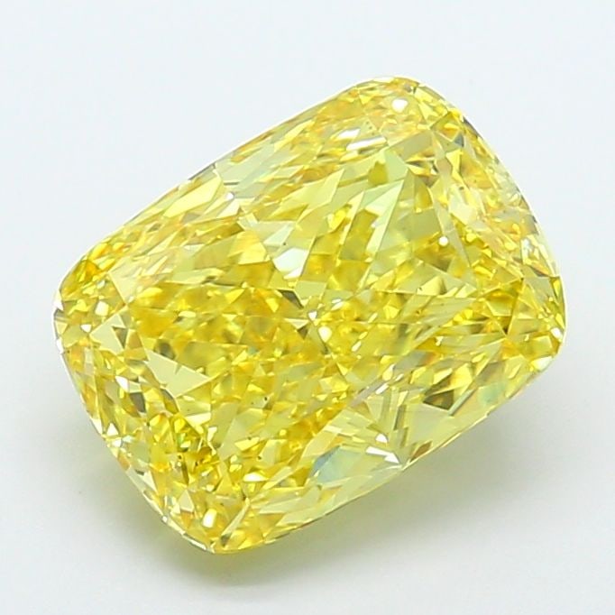 Loose Diamond - CUSHION MODIFIED 5.89ct Fancy Vivid Yellow VS2: Loose Diamond - CUSHION MODIFIED 5.89ct Fancy Vivid Yellow VS2 Source: This is a real non-mined Diamond that has been grown in a lab Shape: CUSHION MODIFIED Carats: 5.89 Color: Fancy Vivid Yellow Cert