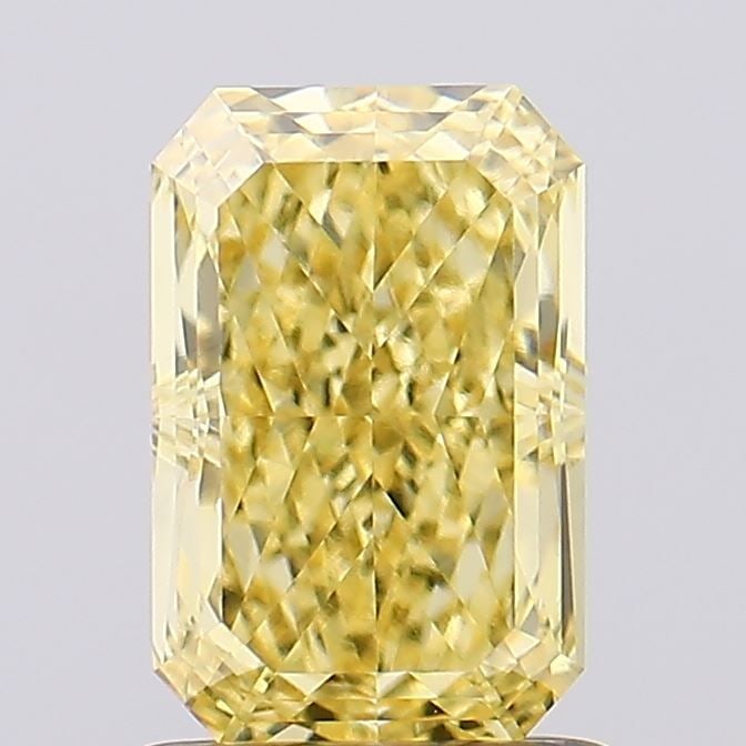 Loose Diamond - RADIANT 1.53ct Fancy Vivid Yellow VVS2: Loose Diamond - RADIANT 1.53ct Fancy Vivid Yellow VVS2 Source: This is a real non-mined Diamond that has been grown in a lab Shape: RADIANT Carats: 1.53 Color: Fancy Vivid Yellow Certification: IGI Vi