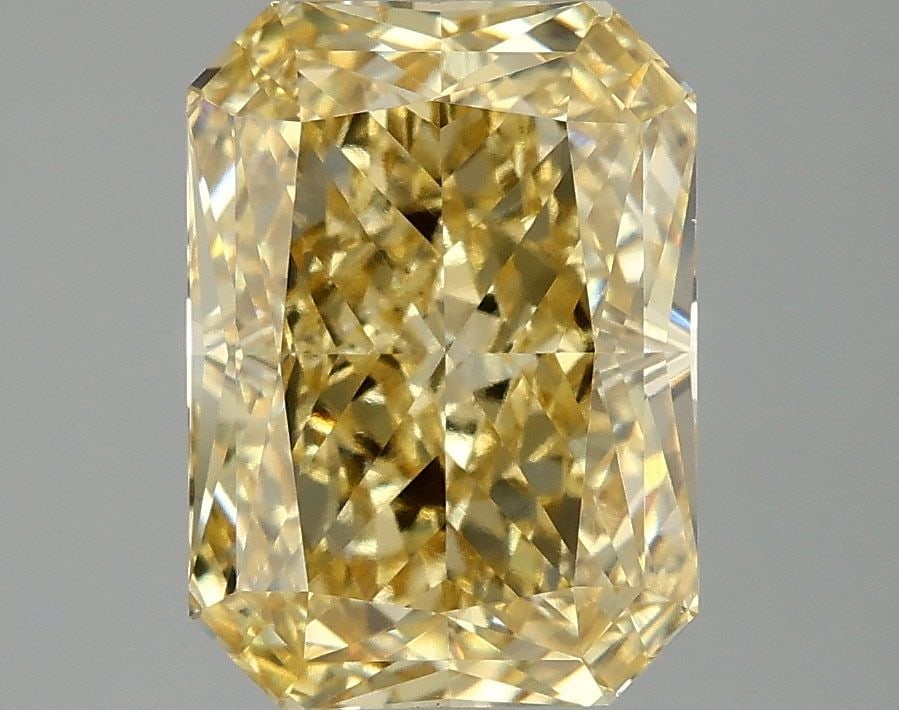 Loose Diamond - RADIANT 4.01ct Fancy Vivid Yellow VS1: Loose Diamond - RADIANT 4.01ct Fancy Vivid Yellow VS1 Source: This is a real non-mined Diamond that has been grown in a lab Shape: RADIANT Carats: 4.01 Color: Fancy Vivid Yellow Certification: IGI Vid