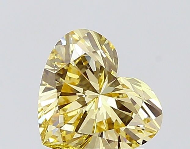 Loose Diamond - HEART 1.5ct Fancy Intense Yellow VS1: Loose Diamond - HEART 1.5ct Fancy Intense Yellow VS1 Source: This is a real non-mined Diamond that has been grown in a lab Shape: HEART Carats: 1.5 Color: Fancy Intense Yellow Certification: IGI Video