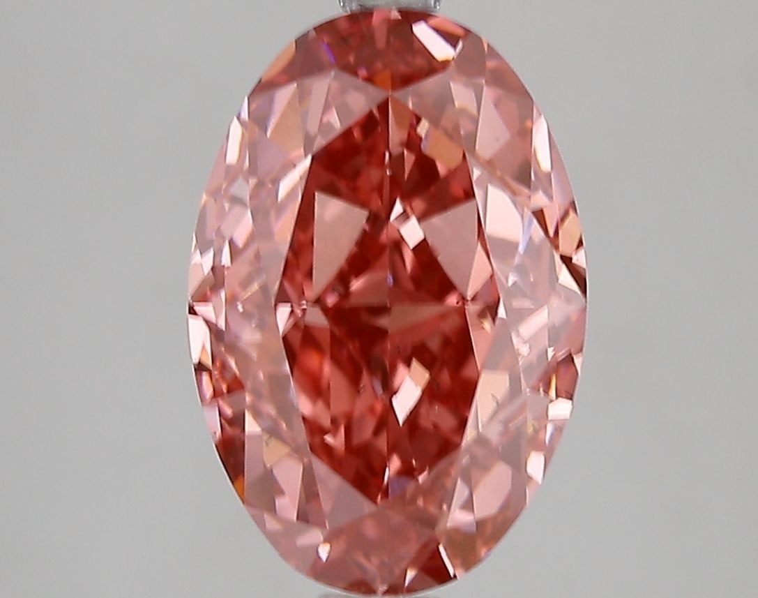 Loose Diamond - OVAL 4.6ct Fancy Vivid Pink SI1: Loose Diamond - OVAL 4.6ct Fancy Vivid Pink SI1 Source: This is a real non-mined Diamond that has been grown in a lab Shape: OVAL Carats: 4.6 Color: Fancy Vivid Pink Certification: IGI Video: