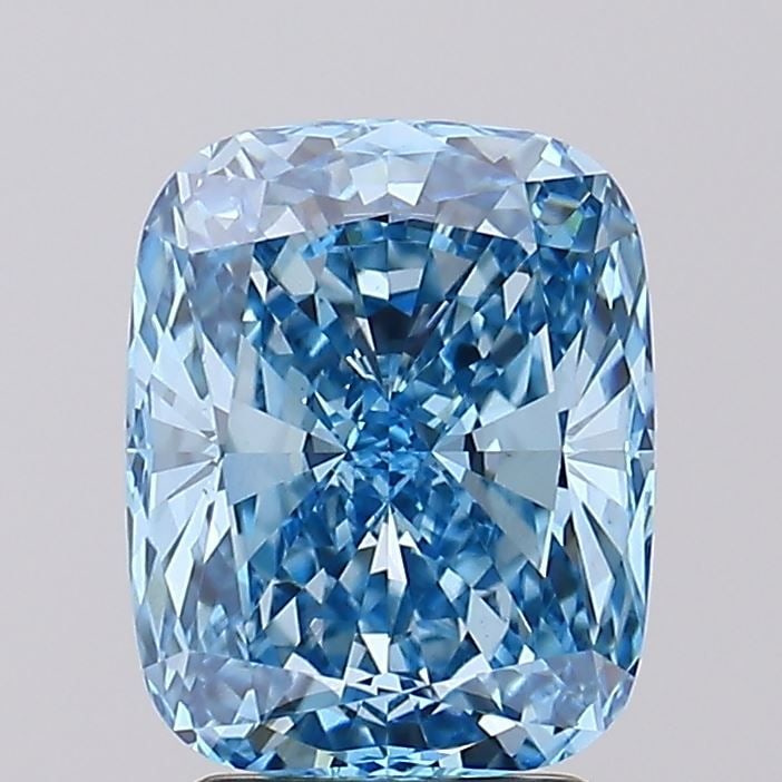 Loose Diamond - CUSHION BRILLIANT 3.15ct Fancy Vivid Blue VS1: Loose Diamond - CUSHION BRILLIANT 3.15ct Fancy Vivid Blue VS1 Source: This is a real non-mined Diamond that has been grown in a lab Shape: CUSHION BRILLIANT Carats: 3.15 Color: Fancy Vivid Blue Certif