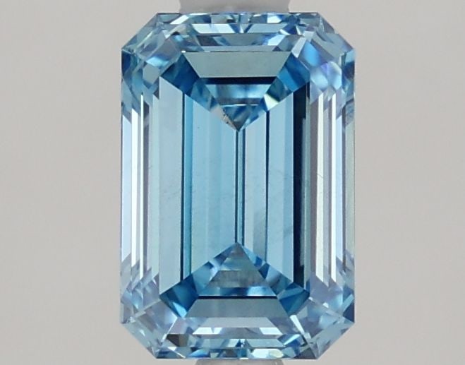 Loose Diamond - EMERALD 1.4ct Fancy Vivid Blue VS2: Loose Diamond - EMERALD 1.4ct Fancy Vivid Blue VS2 Source: This is a real non-mined Diamond that has been grown in a lab Shape: EMERALD Carats: 1.4 Color: Fancy Vivid Blue Certification: IGI Video: