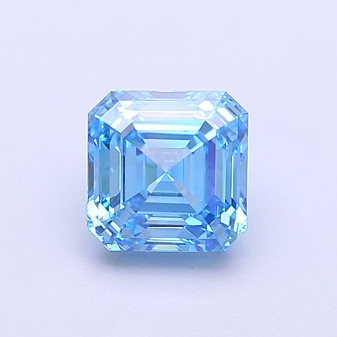 Loose Diamond - ASSCHER 1.07ct Fancy Vivid Blue VS1: Loose Diamond - ASSCHER 1.07ct Fancy Vivid Blue VS1 Source: This is a real non-mined Diamond that has been grown in a lab Shape: ASSCHER Carats: 1.07 Color: Fancy Vivid Blue Certification: IGI Video: