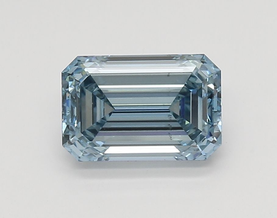 Loose Diamond - EMERALD 2.0ct Fancy Intense Blue VS2: Loose Diamond - EMERALD 2.0ct Fancy Intense Blue VS2 Source: This is a real non-mined Diamond that has been grown in a lab Shape: EMERALD Carats: 2.0 Color: Fancy Intense Blue Certification: IGI Video