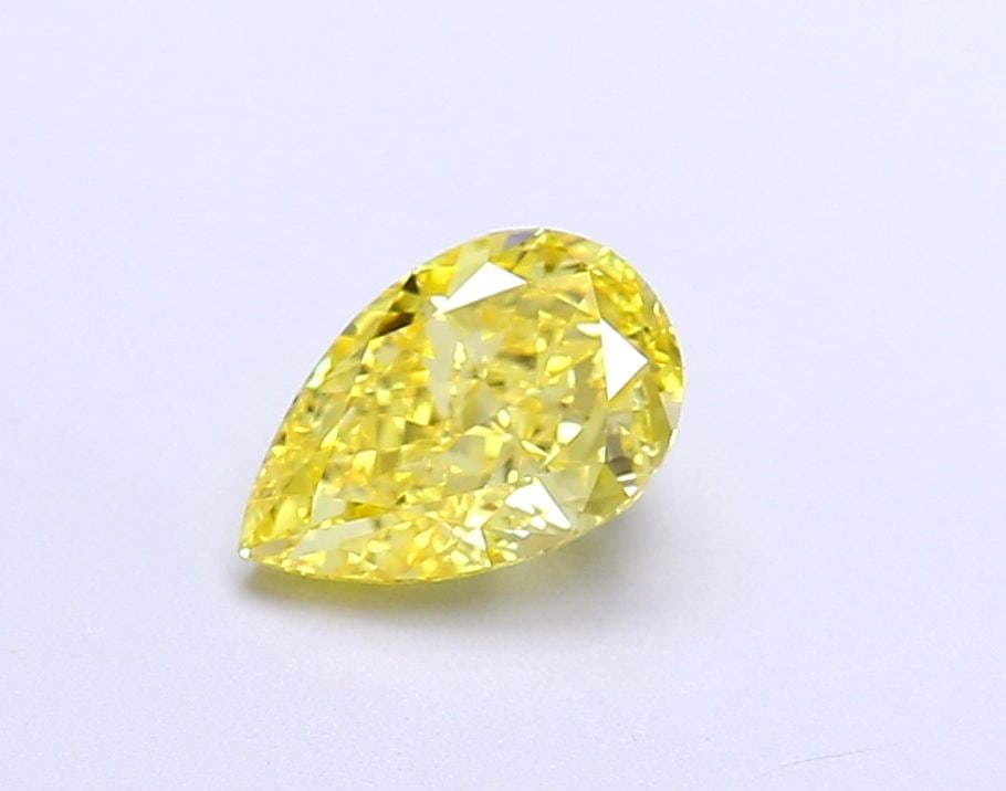Loose Diamond - PEAR 1.01ct Fancy Vivid Yellow VVS2: Loose Diamond - PEAR 1.01ct Fancy Vivid Yellow VVS2 Source: This is a real non-mined Diamond that has been grown in a lab Shape: PEAR Carats: 1.01 Color: Fancy Vivid Yellow Certification: IGI Video: