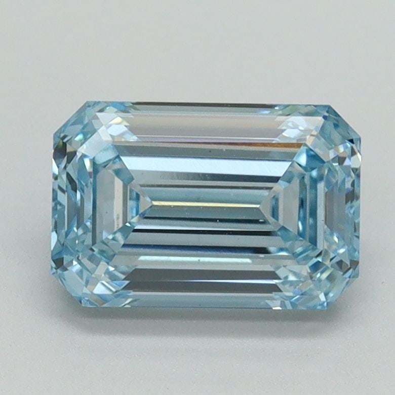 Loose Diamond - EMERALD 1.59ct Fancy Intense Blue VVS2: Loose Diamond - EMERALD 1.59ct Fancy Intense Blue VVS2 Source: This is a real non-mined Diamond that has been grown in a lab Shape: EMERALD Carats: 1.59 Color: Fancy Intense Blue Certification: IGI Vi