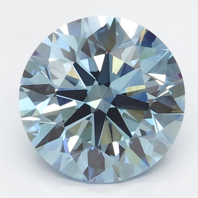 Loose Diamond - ROUND 3.2ct Blue VS1: Loose Diamond - ROUND 3.2ct Blue VS1 Source: This is a real non-mined Diamond that has been grown in a lab Shape: ROUND Carats: 3.2 Color: Blue Certification: NONE Video: