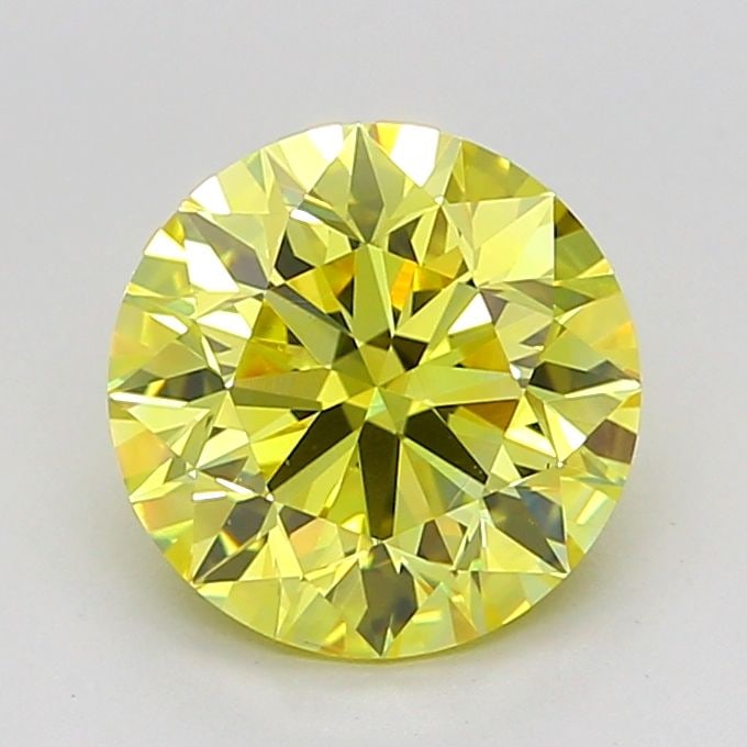 Loose Diamond - ROUND 2.02ct Fancy Intense Yellow VS1: Loose Diamond - ROUND 2.02ct Fancy Intense Yellow VS1 Source: This is a real non-mined Diamond that has been grown in a lab Shape: ROUND Carats: 2.02 Color: Fancy Intense Yellow Certification: IGI Vid