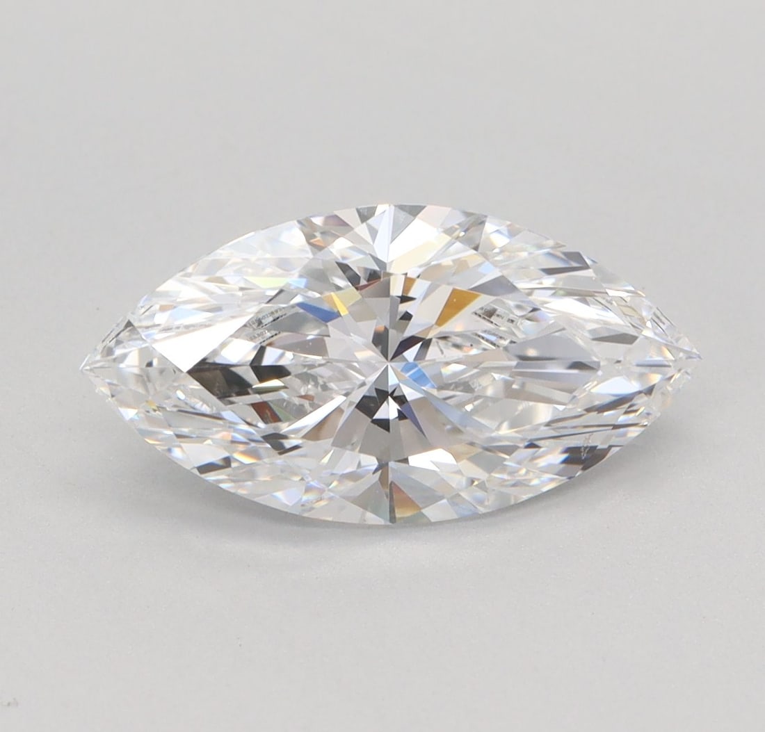Loose Diamond - MARQUISE 2.0ct E VVS2: Loose Diamond - MARQUISE 2.0ct E VVS2 Source: This is a real non-mined Diamond that has been grown in a lab Shape: MARQUISE Carats: 2.0 Color: E Clarity: VVS2 Certification: IGI Video: