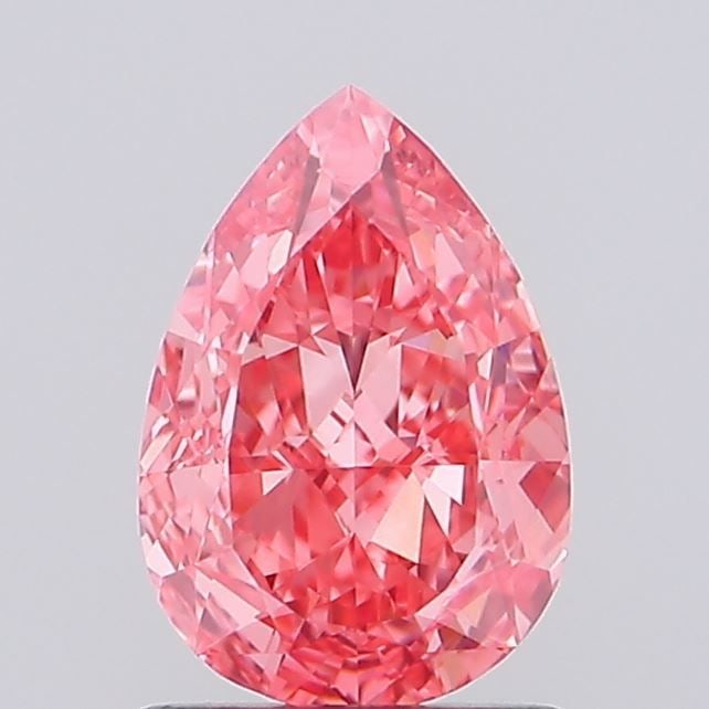 Loose Diamond - PEAR 1.28ct Fancy Vivid Pink VVS2: Loose Diamond - PEAR 1.28ct Fancy Vivid Pink VVS2 Source: This is a real non-mined Diamond that has been grown in a lab Shape: PEAR Carats: 1.28 Color: Fancy Vivid Pink Certification: IGI Video: