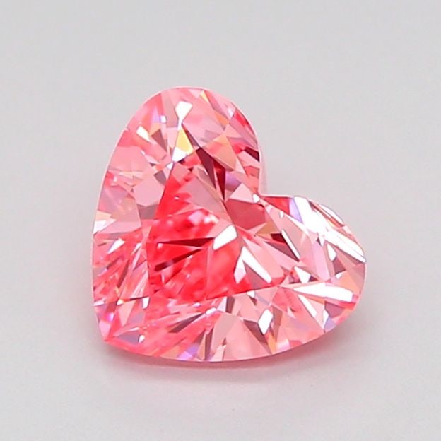Loose Diamond - HEART 1.0ct Fancy Vivid Pink VVS2: Loose Diamond - HEART 1.0ct Fancy Vivid Pink VVS2 Source: This is a real non-mined Diamond that has been grown in a lab Shape: HEART Carats: 1.0 Color: Fancy Vivid Pink Certification: IGI Video: