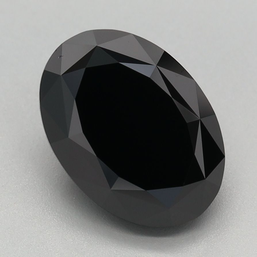 Loose Diamond - OVAL 2.18ct Fancy Black: Loose Diamond - OVAL 2.18ct Fancy Black Source: This is a real non-mined Diamond that has been grown in a lab Shape: OVAL Carats: 2.18 Color: Fancy Black Certification: IGI Video: