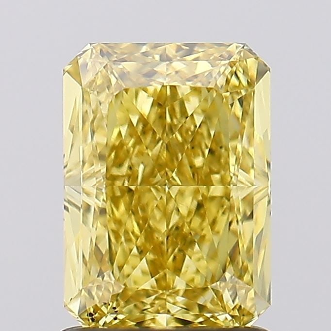 Loose Diamond - RADIANT 1.6ct Fancy Vivid Yellow VS2: Loose Diamond - RADIANT 1.6ct Fancy Vivid Yellow VS2 Source: This is a real non-mined Diamond that has been grown in a lab Shape: RADIANT Carats: 1.6 Color: Fancy Vivid Yellow Certification: IGI Video