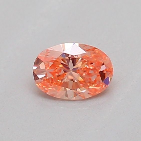 Loose Diamond - OVAL 0.15ct Fancy Intense Orangey Pink VS1: Loose Diamond - OVAL 0.15ct Fancy Intense Orangey Pink VS1 Source: This is a real non-mined Diamond that has been grown in a lab Shape: OVAL Carats: 0.15 Color: Fancy Intense Orangey Pink Certificatio