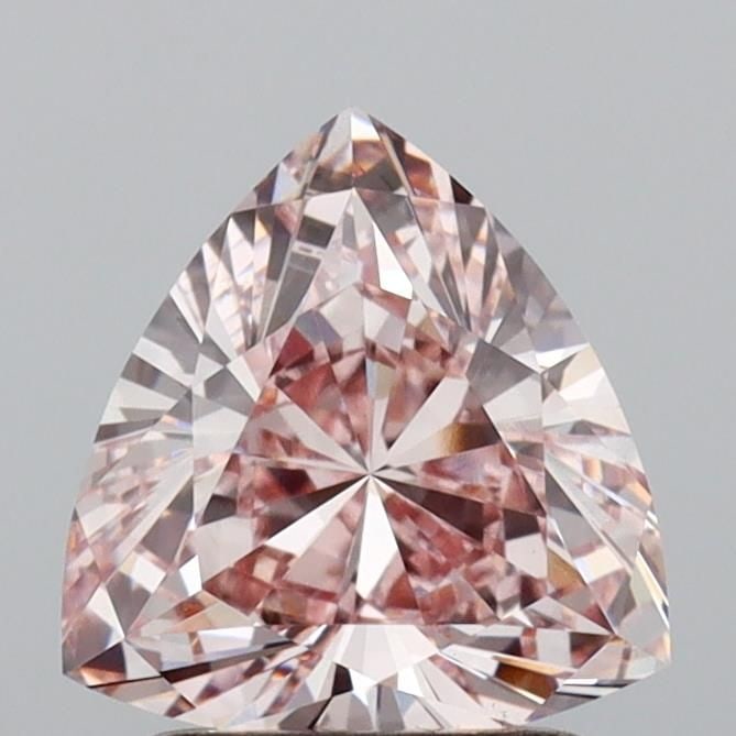 Loose Diamond - TRIANGULAR 1.56ct Fancy Pink VS1: Loose Diamond - TRIANGULAR 1.56ct Fancy Pink VS1 Source: This is a real non-mined Diamond that has been grown in a lab Shape: TRIANGULAR Carats: 1.56 Color: Fancy Pink Certification: IGI Video: