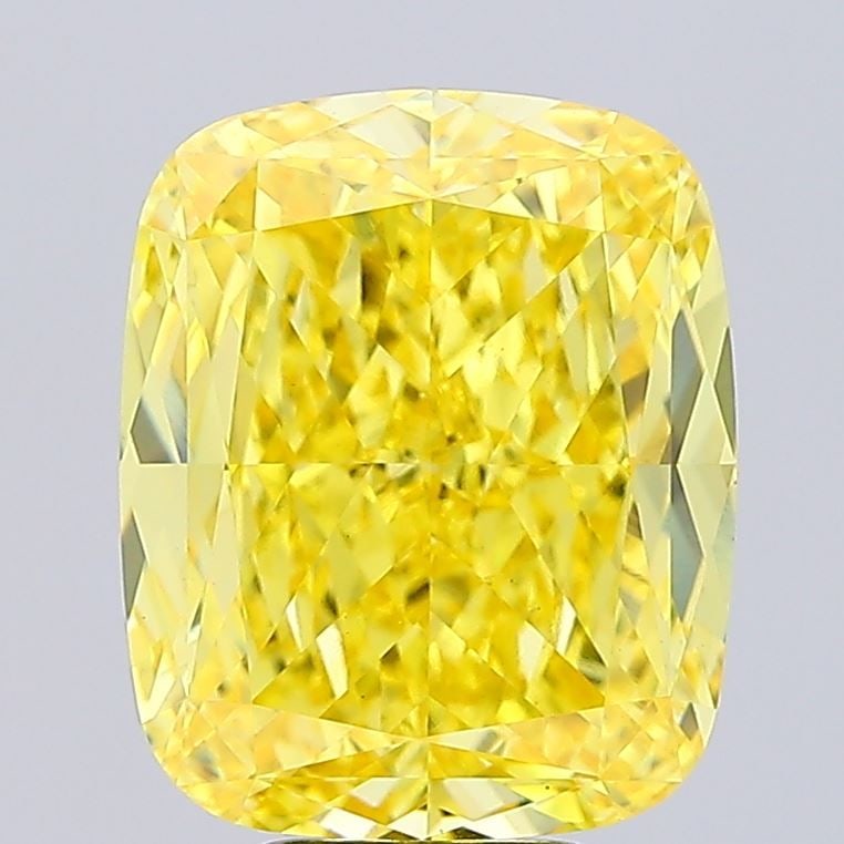 Loose Diamond - CUSHION MODIFIED 9.03ct Fancy Vivid Yellow VS1: Loose Diamond - CUSHION MODIFIED 9.03ct Fancy Vivid Yellow VS1 Source: This is a real non-mined Diamond that has been grown in a lab Shape: CUSHION MODIFIED Carats: 9.03 Color: Fancy Vivid Yellow Cert