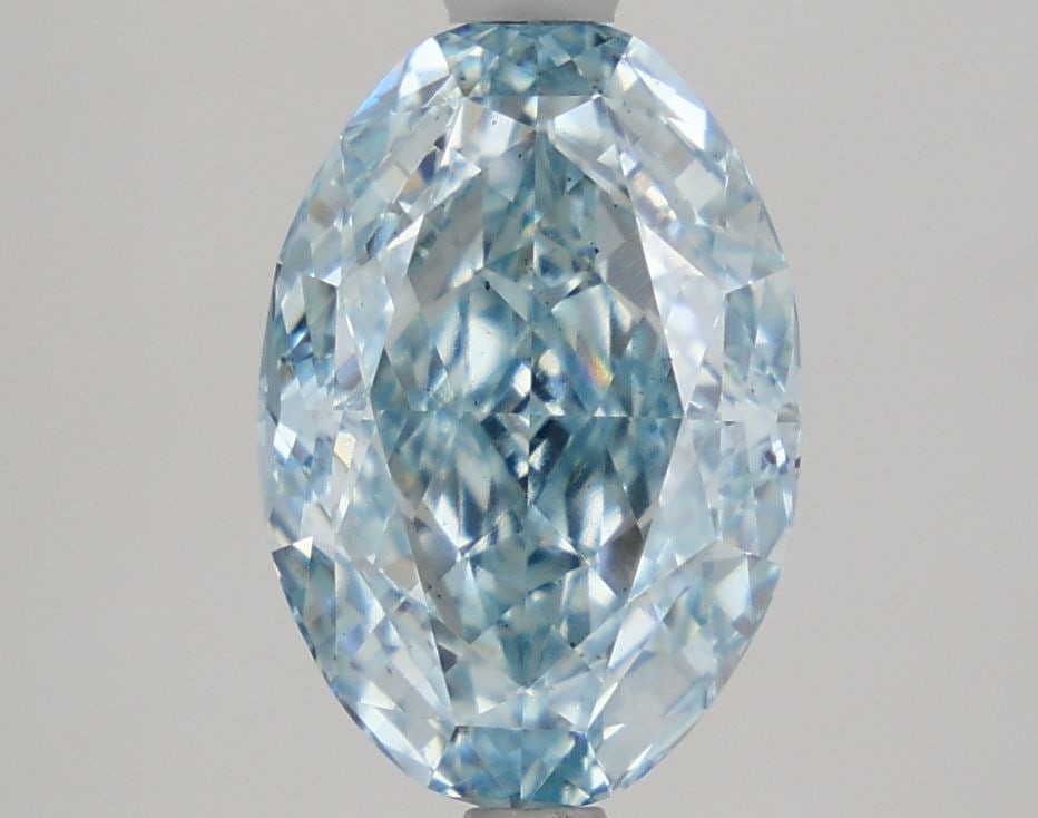 Loose Diamond - OVAL 2.77ct Fancy Vivid Blue SI1: Loose Diamond - OVAL 2.77ct Fancy Vivid Blue SI1 Source: This is a real non-mined Diamond that has been grown in a lab Shape: OVAL Carats: 2.77 Color: Fancy Vivid Blue Certification: NONE Video: