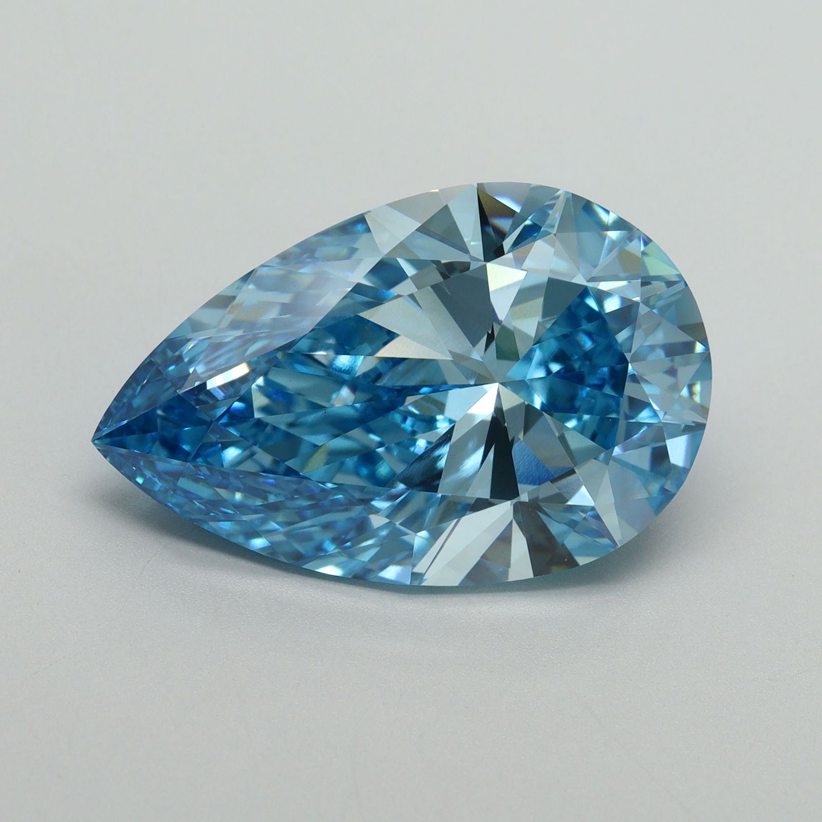 Loose Diamond - PEAR 11.16ct Fancy Vivid Blue VS1 (1 of 1)