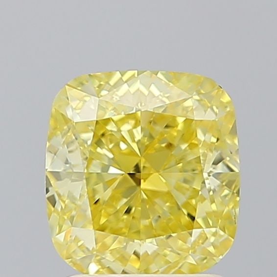Loose Diamond - CUSHION BRILLIANT 2.0ct Fancy Vivid Yellow VS2: Loose Diamond - CUSHION BRILLIANT 2.0ct Fancy Vivid Yellow VS2 Source: This is a real non-mined Diamond that has been grown in a lab Shape: CUSHION BRILLIANT Carats: 2.0 Color: Fancy Vivid Yellow Cert